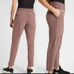 Athleta Dusty Pink Brown Brooklyn Ankle Pants